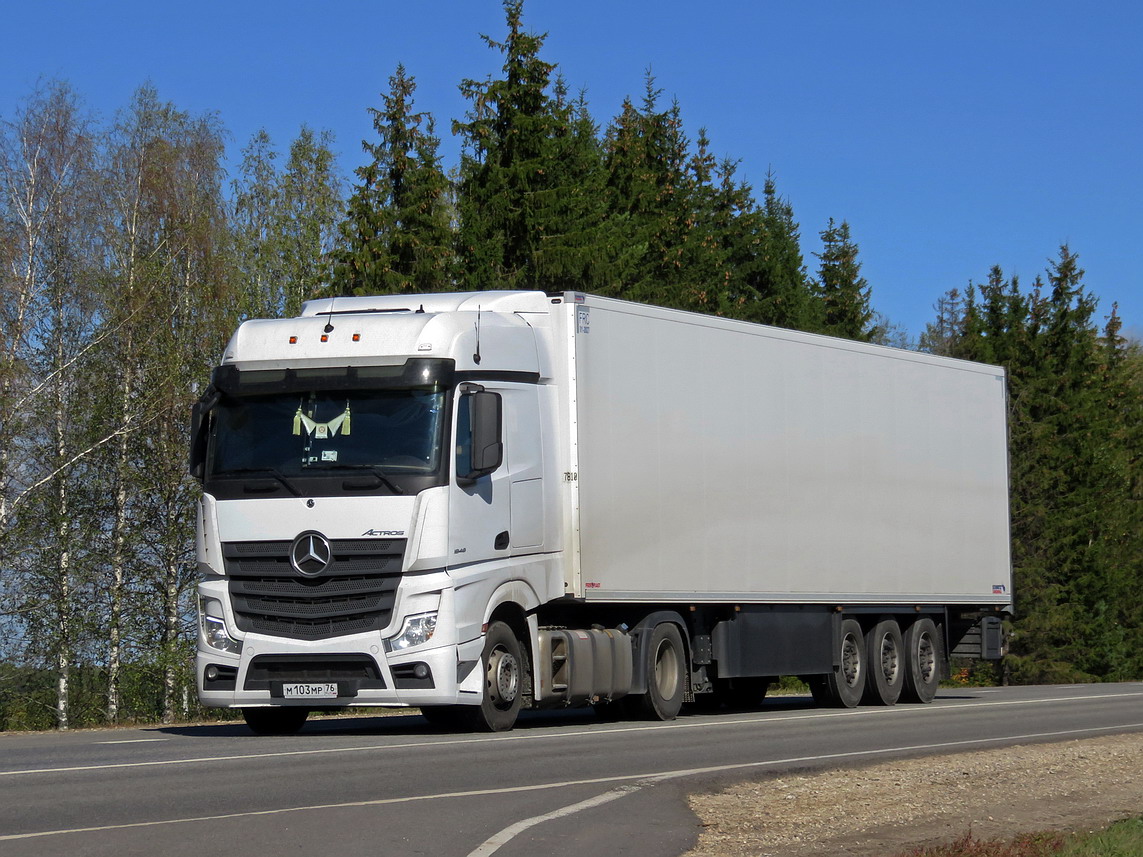 Ярославская область, № М 103 МР 76 — Mercedes-Benz Actros '18 1845 [Z9M]