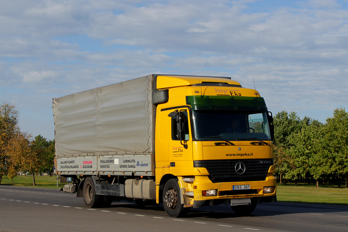 Литва, № DBS 987 — Mercedes-Benz Actros ('1997)