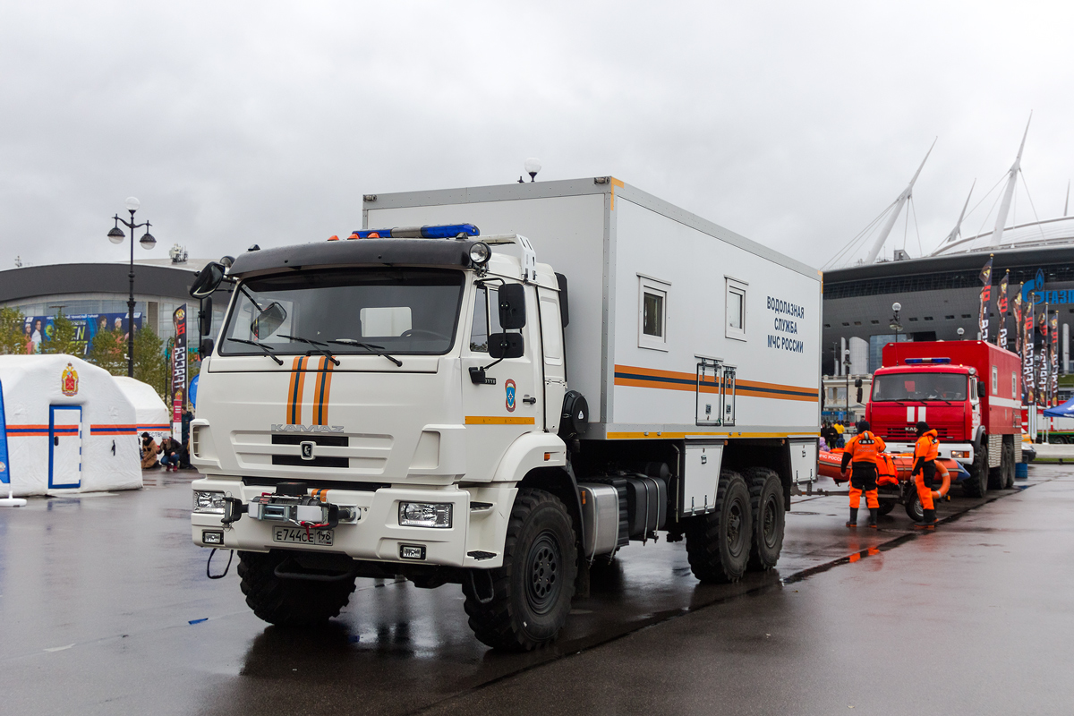 Санкт-Петербург, № Е 744 СЕ 198 — КамАЗ-43118-50; Санкт-Петербург — Финал соревнований по скоростному маневрированию на пожарных автомобилях "Трасса-01", 23.10.2021