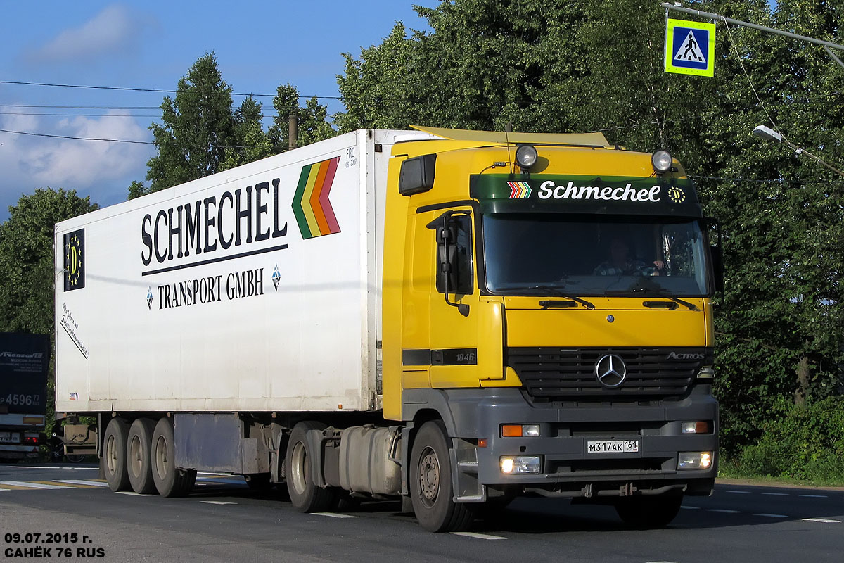 Ростовская область, № М 317 АК 161 — Mercedes-Benz Actros ('1997) 1846