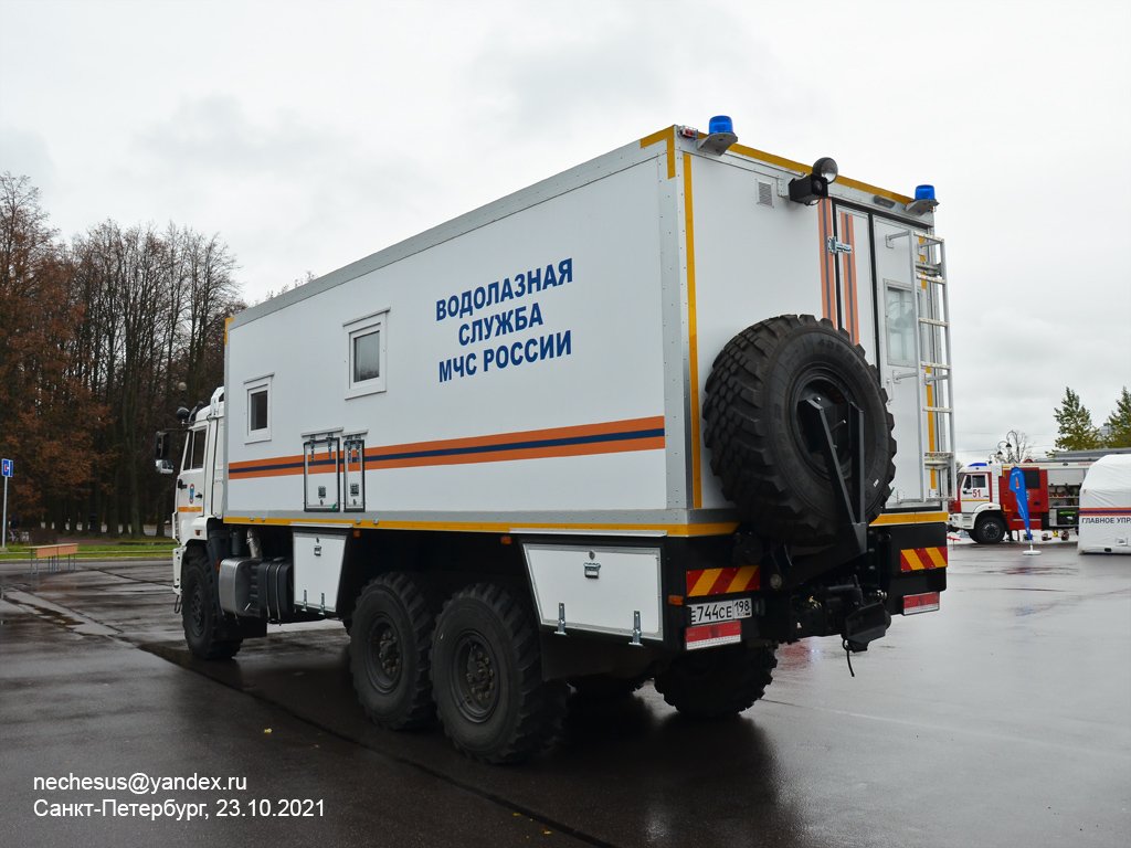 Санкт-Петербург, № Е 744 СЕ 198 — КамАЗ-43118-50; Санкт-Петербург — Финал соревнований по скоростному маневрированию на пожарных автомобилях "Трасса-01", 23.10.2021