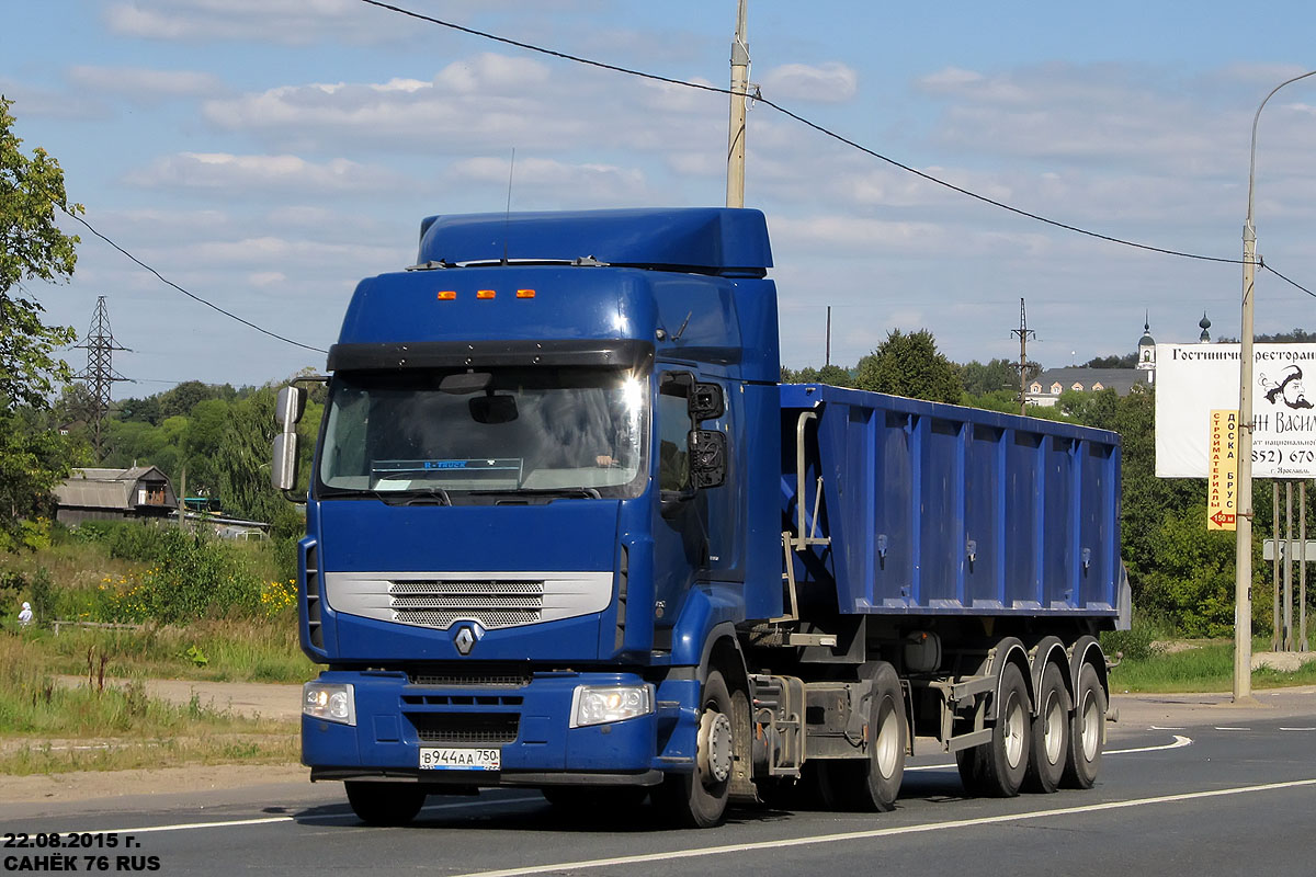 Ярославская область, № В 944 АА 750 — Renault Premium ('2006)