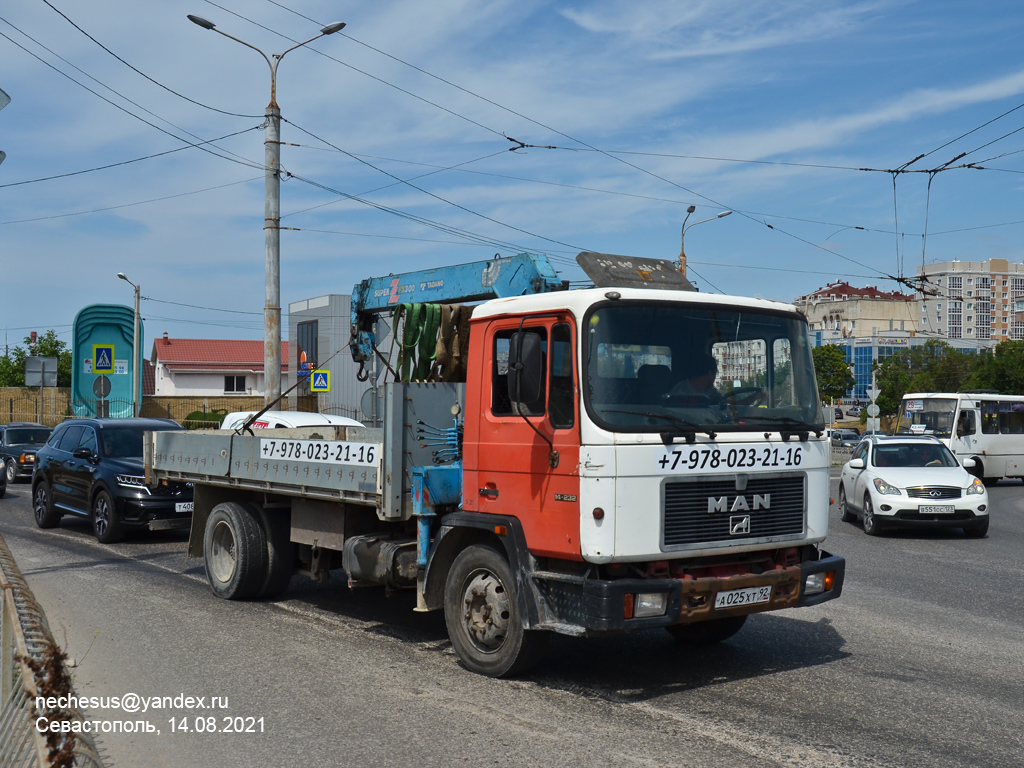 Севастополь, № А 025 ХТ 92 — MAN M90 14.232