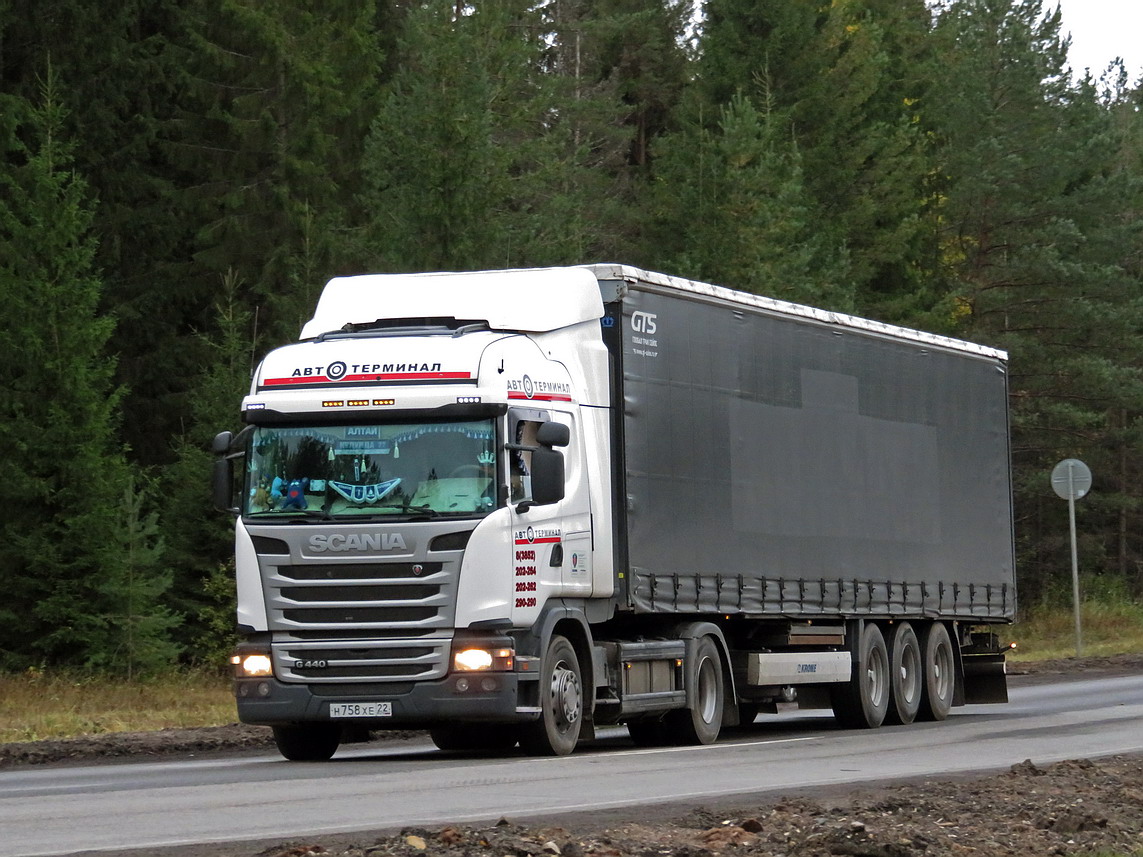 Алтайский край, № Н 758 ХЕ 22 — Scania ('2013) G440