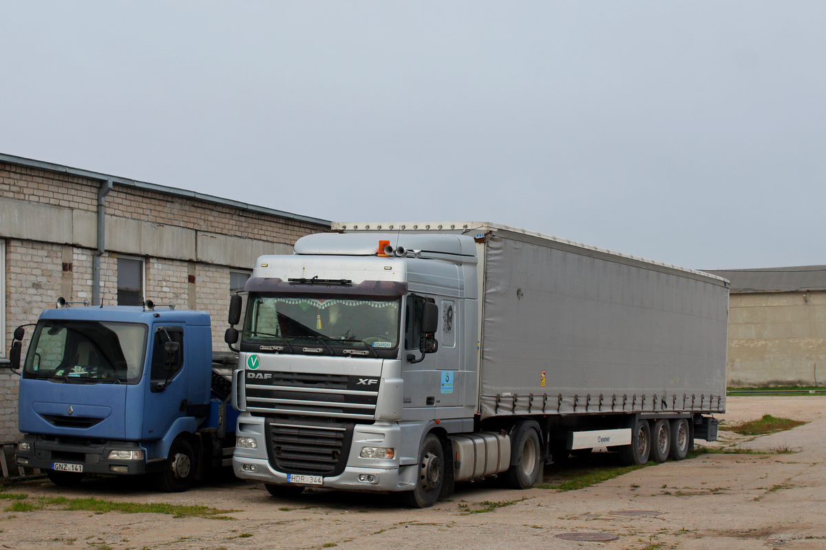 Литва, № HDR 344 — DAF XF105 FT