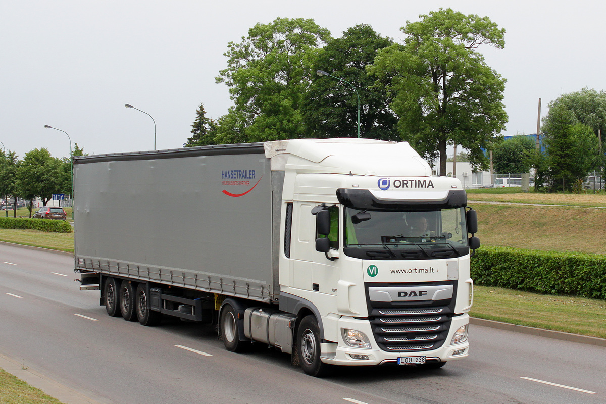 Литва, № LOU 238 — DAF XF Euro6 FT