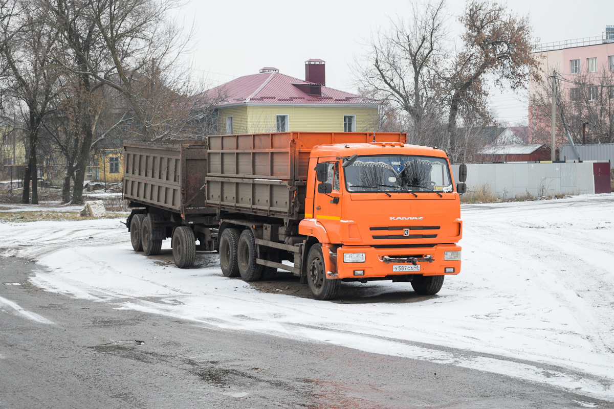 Липецкая область, № У 587 СА 48 — КамАЗ-65115-42