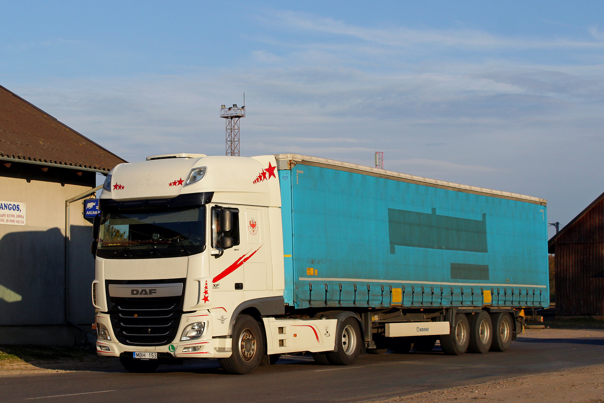 Литва, № MBH 153 — DAF XF Euro6 FT