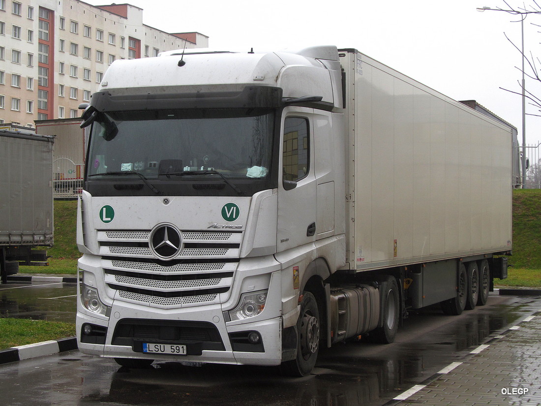 Литва, № LSU 591 — Mercedes-Benz Actros ('2018) 1845