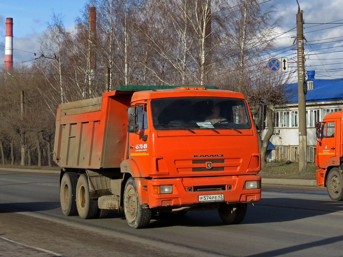 Кировская область, № Р 574 РЕ 43 — КамАЗ-65115-N3