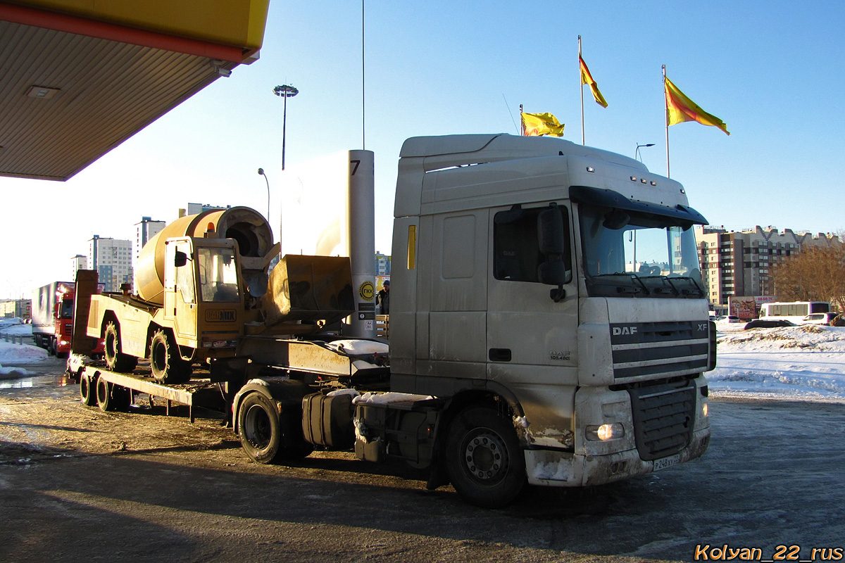 Алтайский край, № Р 248 ХУ 22 — DAF XF105 FT; Алтайский край, № (22) Б/Н СТ 0718 — Carmix 2.5 TT; Алтайский край — Спецтехника с нечитаемыми (неизвестными) номерами