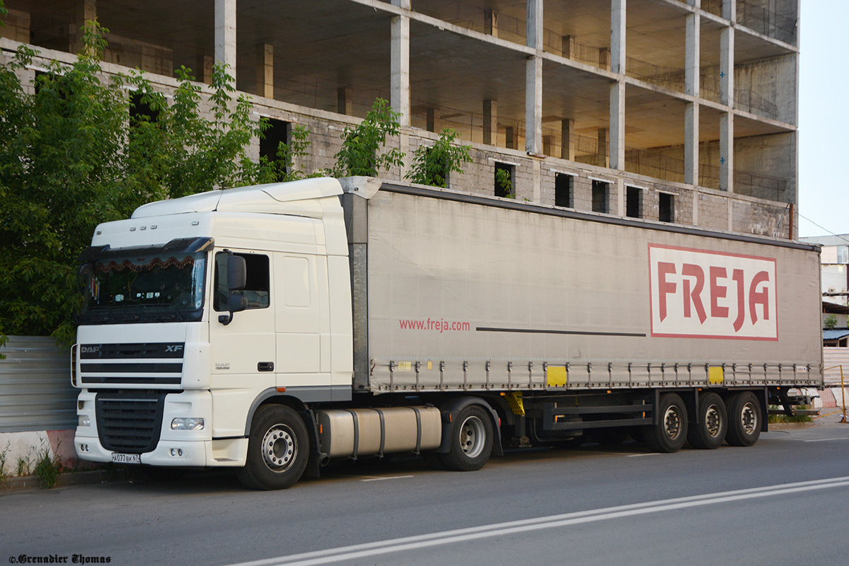 Смоленская область, № А 077 ВК 67 — DAF XF105 FT