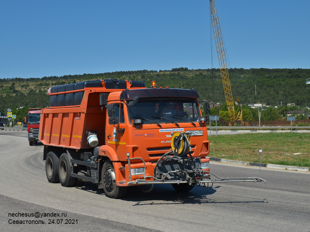 Севастополь, № А 282 РО 92 — КамАЗ-65115-A5(48)