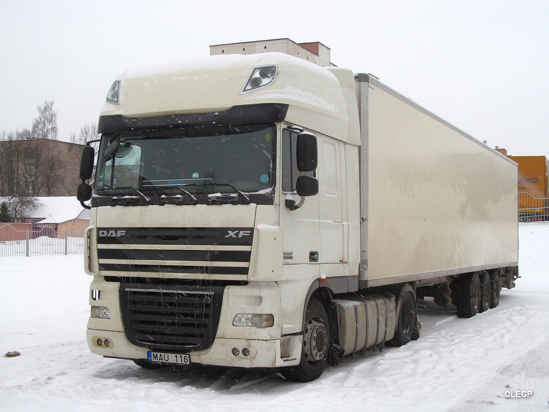 Литва, № MAU 116 — DAF XF105 FT