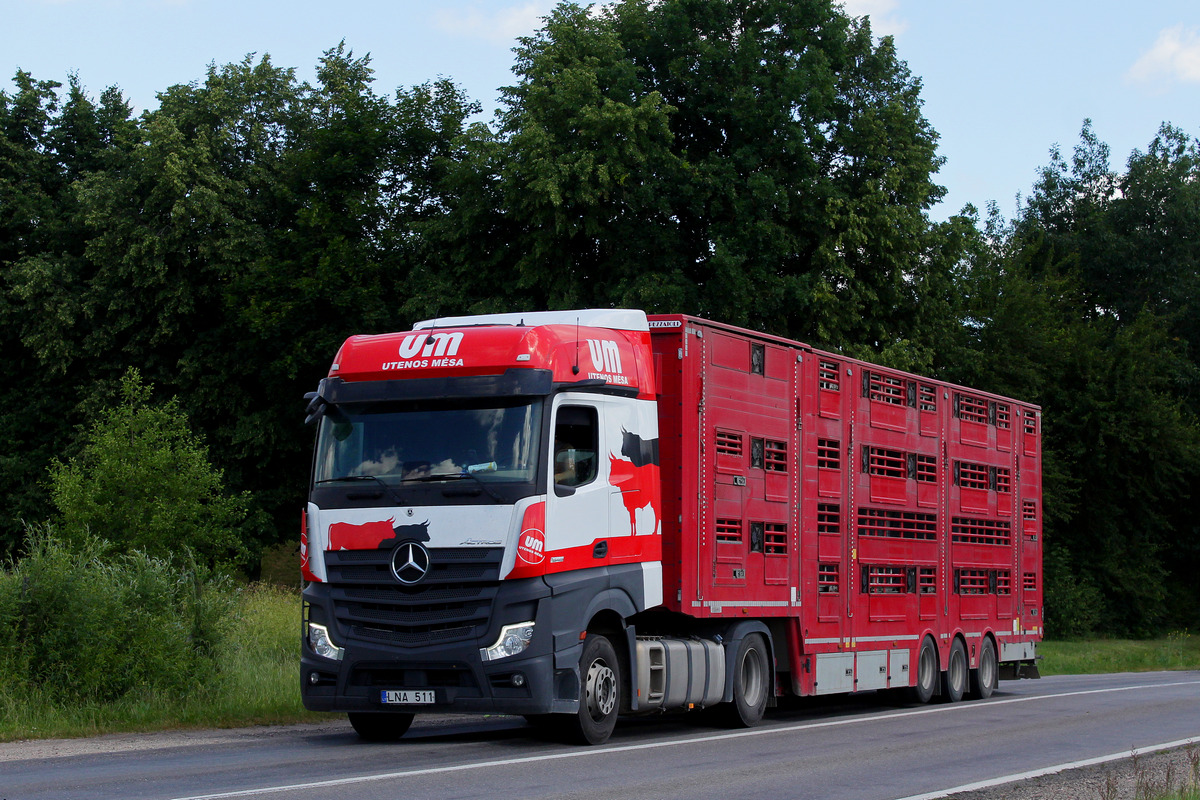 Литва, № LNA 511 — Mercedes-Benz Actros ('2018) 1845