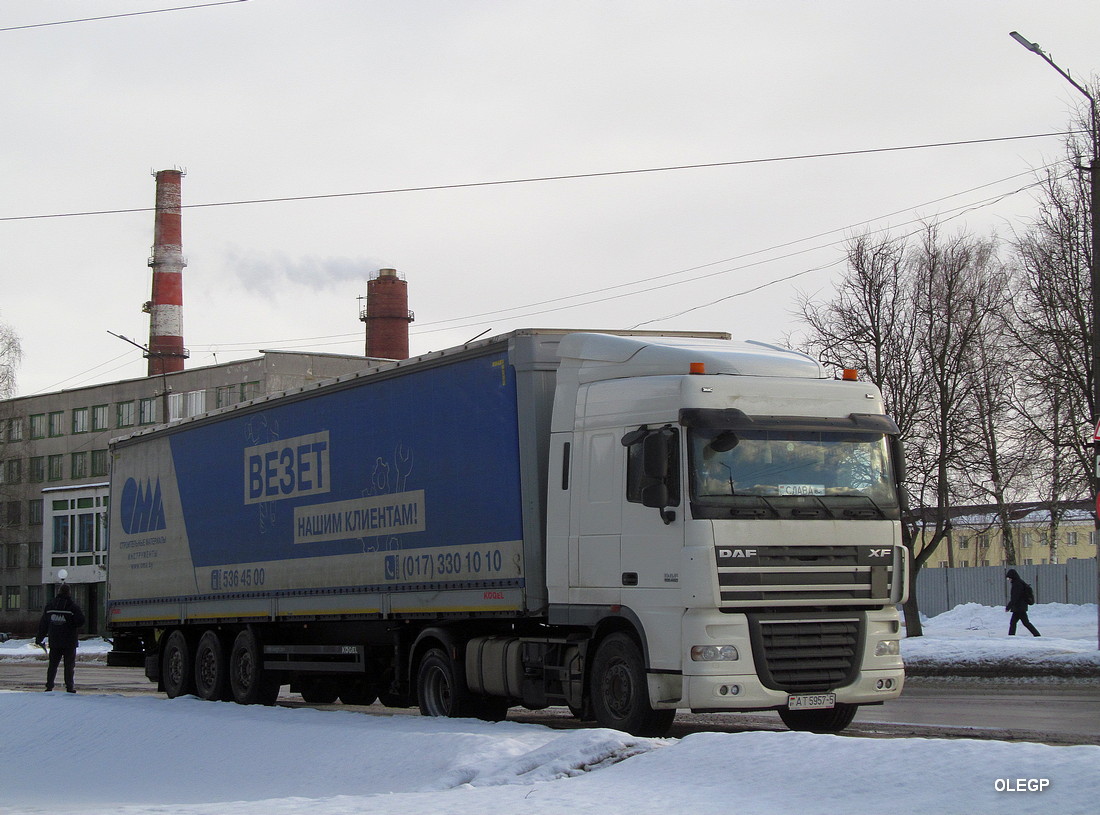 Минская область, № АТ 5957-5 — DAF XF105 FT