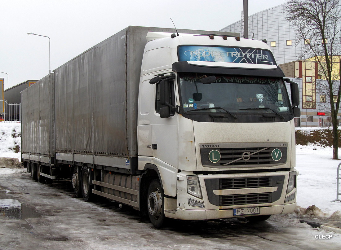 Латвия, № HZ-7001 — Volvo ('2008) FH.460