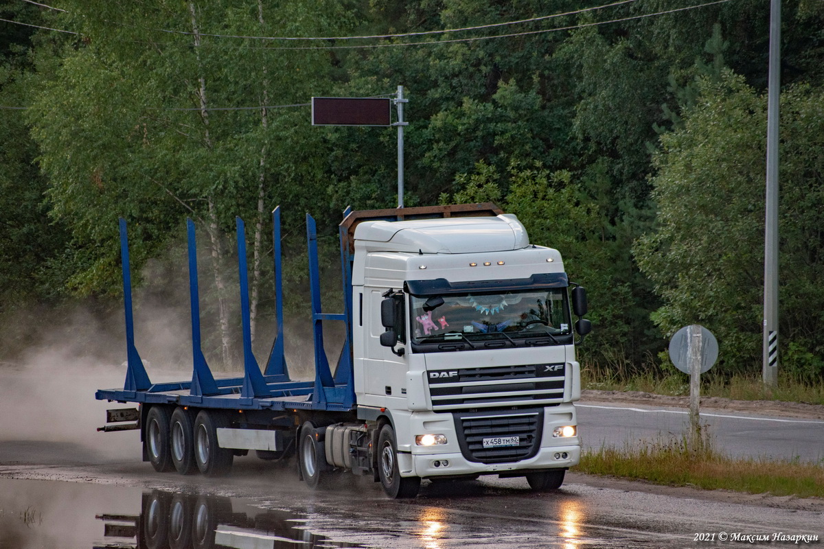 Рязанская область, № Х 458 ТМ 62 — DAF XF105 FT