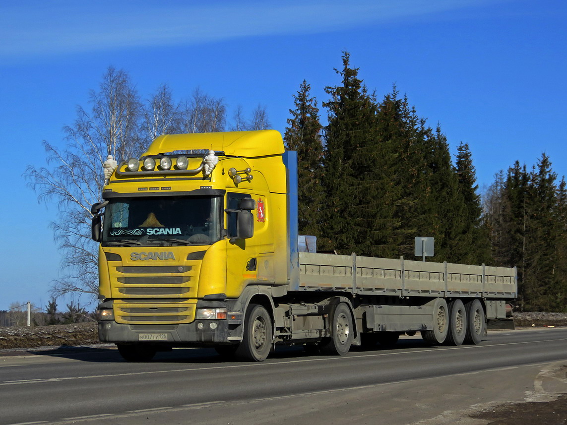 Свердловская область, № В 007 ТУ 196 — Scania ('2013) G400