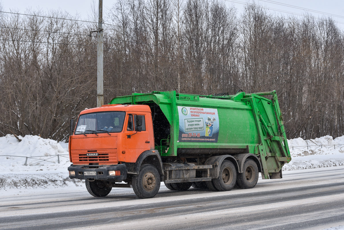 Архангельская область, № К 100 ОО 29 — КамАЗ-65115-D3(97)