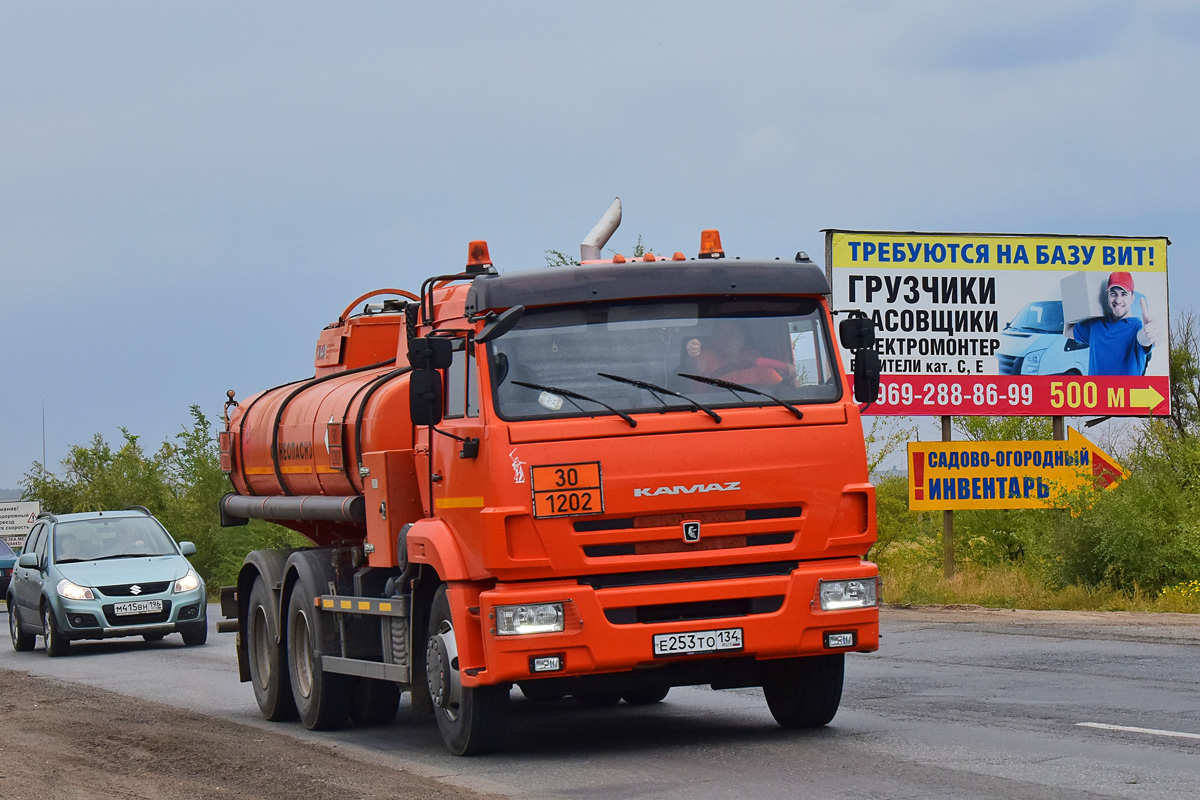 Волгоградская область, № Е 253 ТО 134 — КамАЗ-65115 (общая модель)