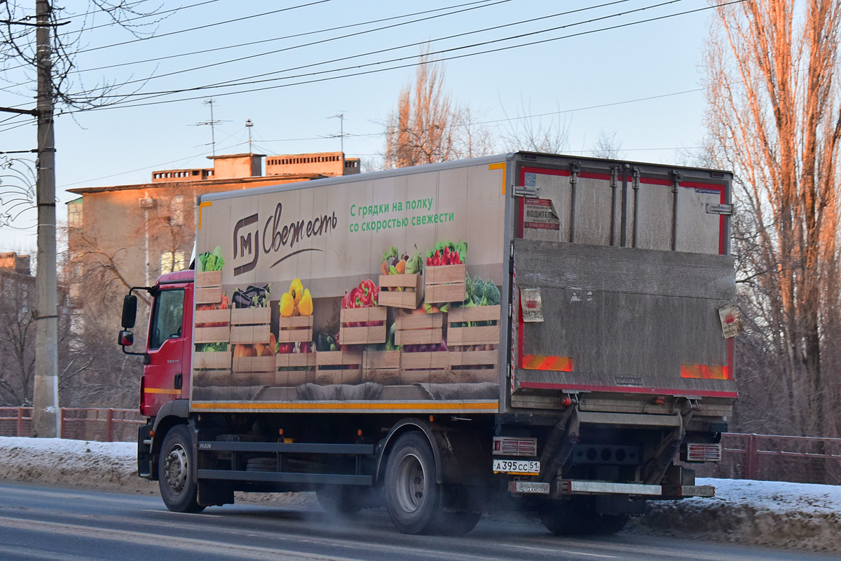 Волгоградская область, № А 395 СС 51 — MAN TGM 18.250