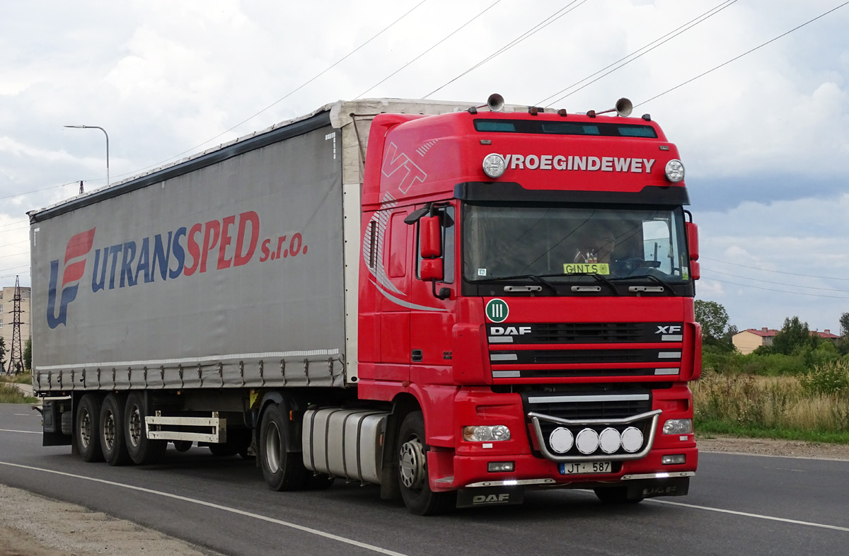 Латвия, № JT-587 — DAF XF95 FT