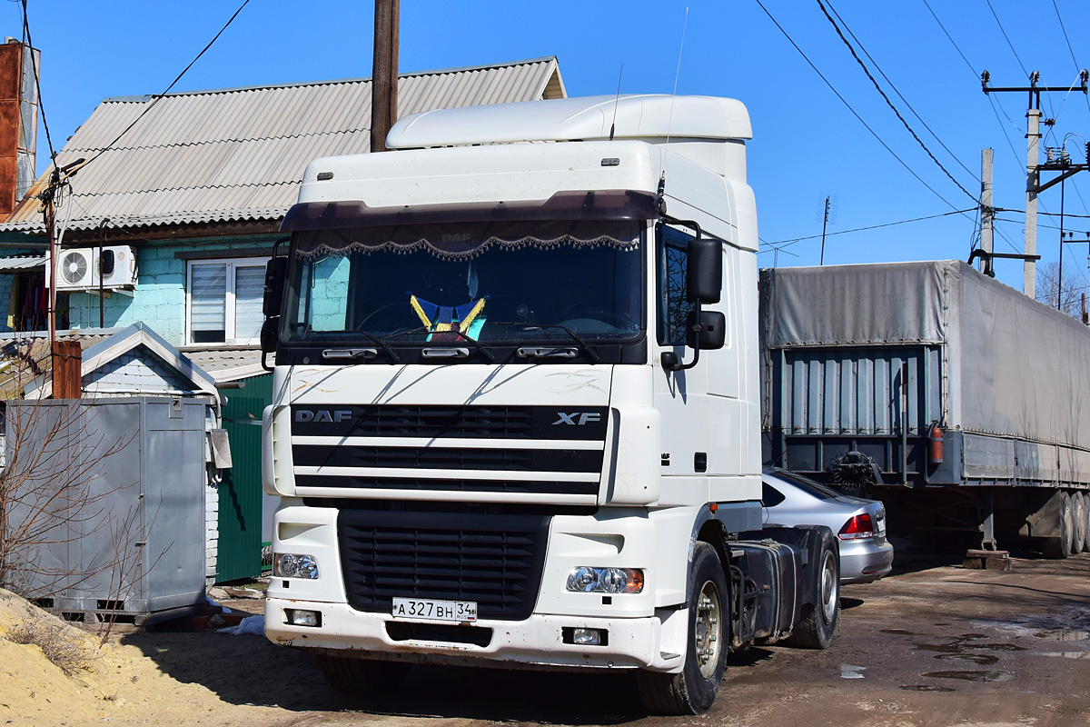 Волгоградская область, № А 327 ВН 34 — DAF XF95 FT