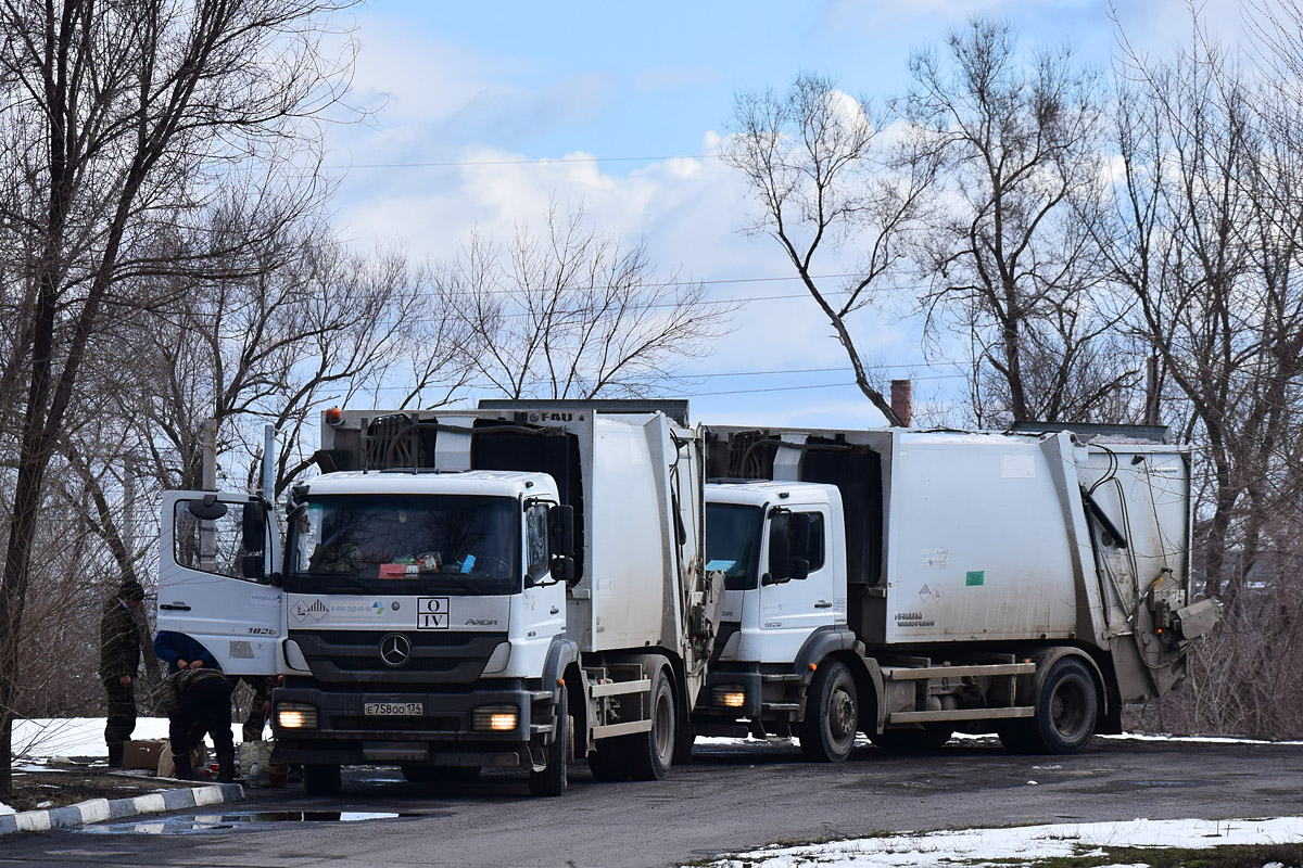 Волгоградская область, № Е 758 ОО 134 — Mercedes-Benz Axor 1826 [Z9M]