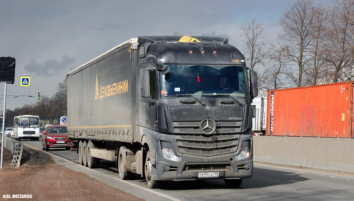 Тверская область, № Т 695 СА 799 — Mercedes-Benz Actros '18 1845 [Z9M]