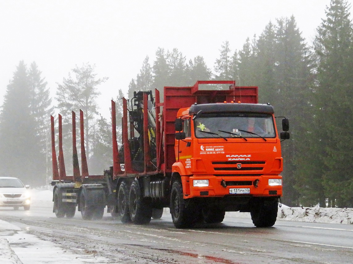 Кировская область, № Е 131 РН 43 — КамАЗ-43118 (общая модель)