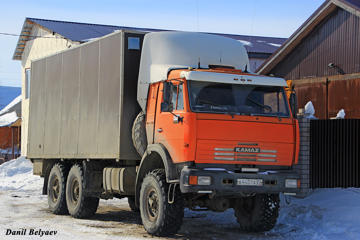 Ненецкий автономный округ, № А 443 ТА 83 — КамАЗ-43118-15 [43118R]