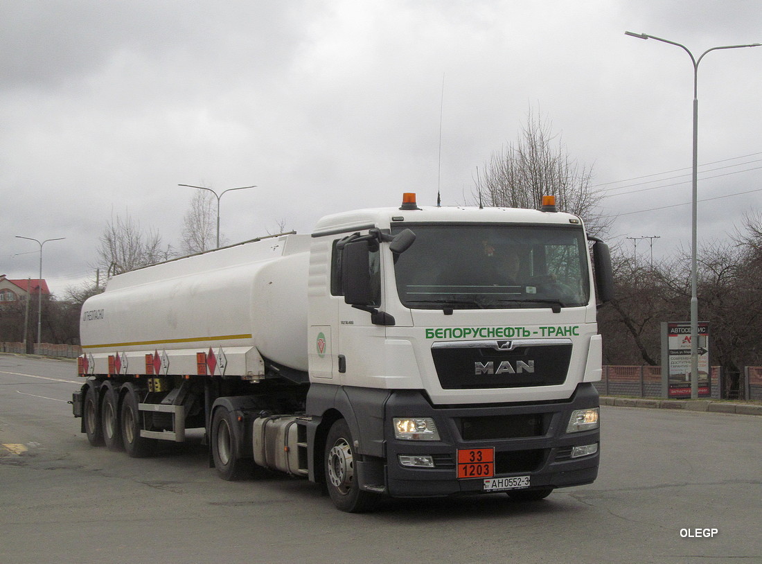 Гомельская область, № АН 0552-3 — MAN TGX ('2007) 18.400