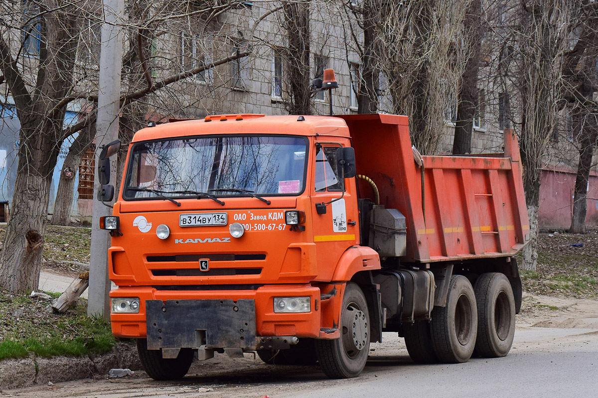 Волгоградская область, № В 314 ВУ 134 — КамАЗ-65115-L4