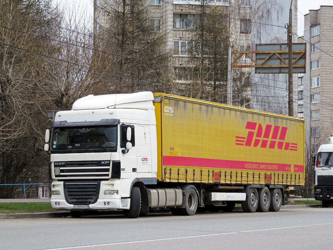 Кировская область, № Х 129 РМ 43 — DAF XF105 FT