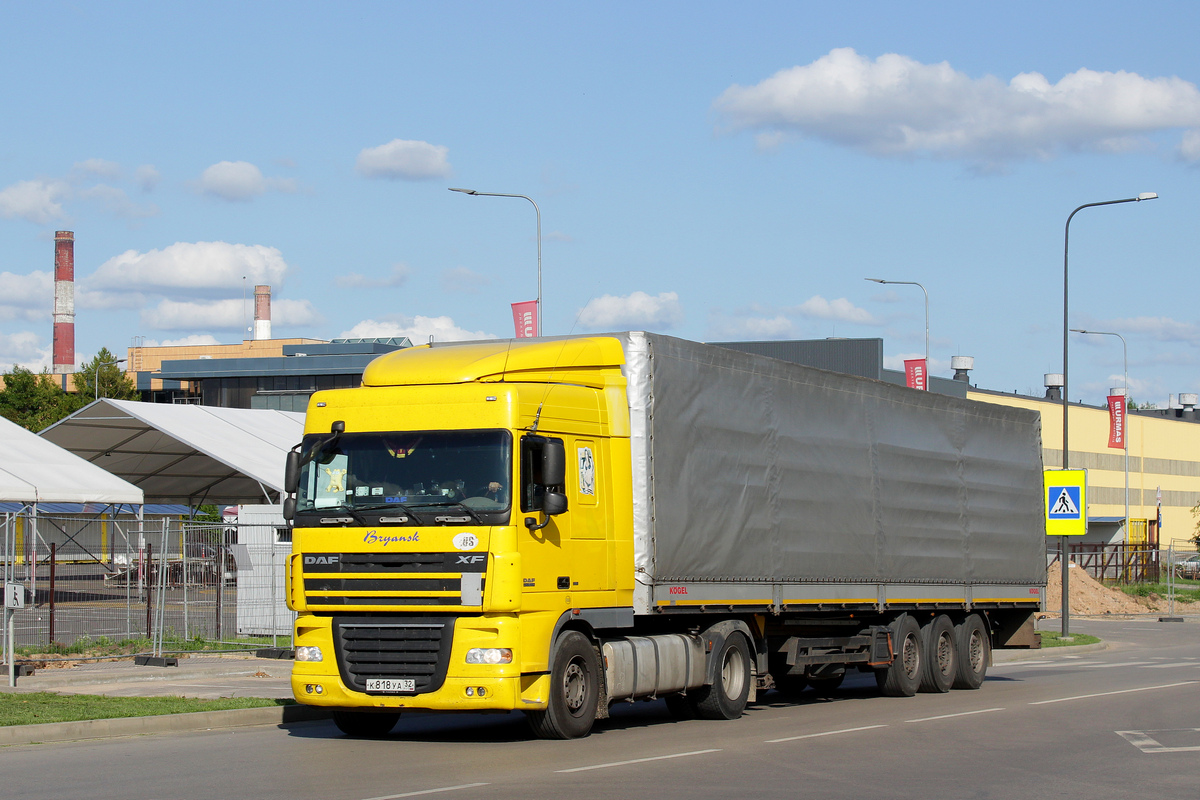 Брянская область, № К 818 УА 32 — DAF XF105 FT