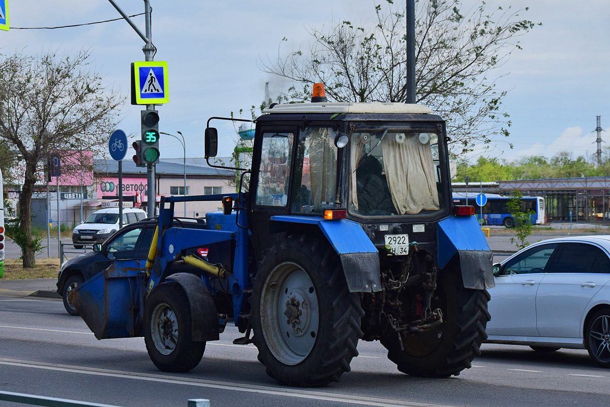 Волгоградская область, № 2922 ВН 34 — Беларус-82.1