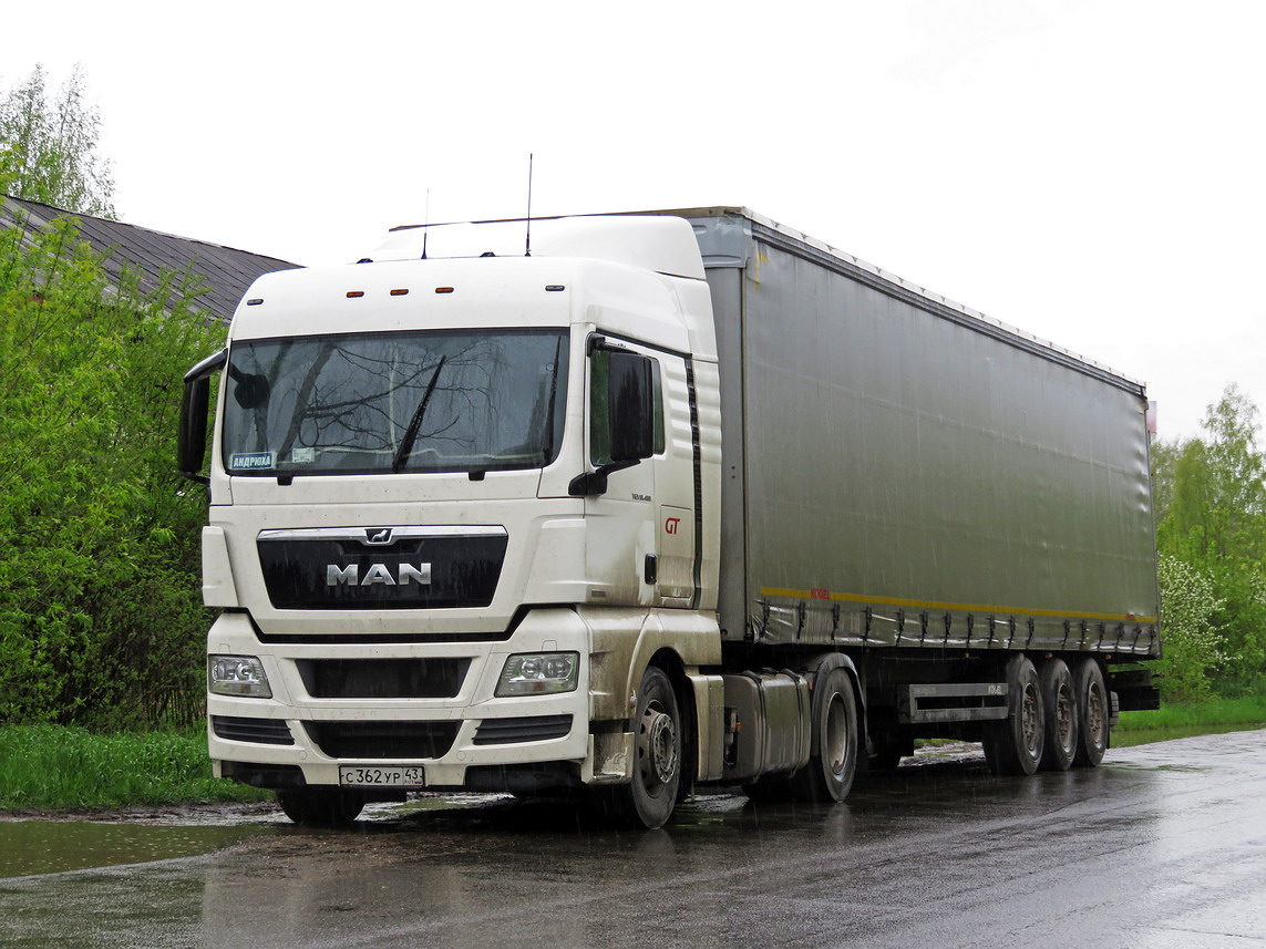 Кировская область, № С 362 УР 43 — MAN TGX ('2007) 18.480