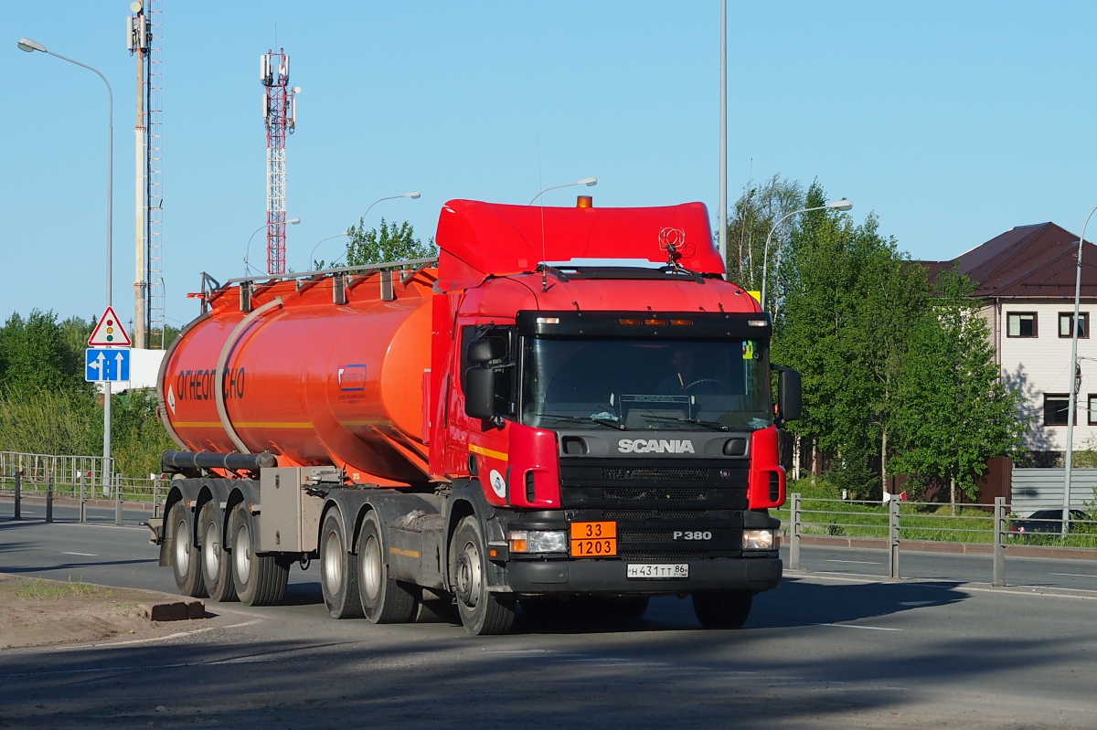 Ханты-Мансийский автоном.округ, № Н 431 ТТ 86 — Scania ('1996) P380