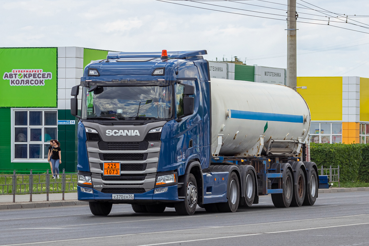 Омская область, № Х 370 ЕН 55 — Scania ('2016) S440