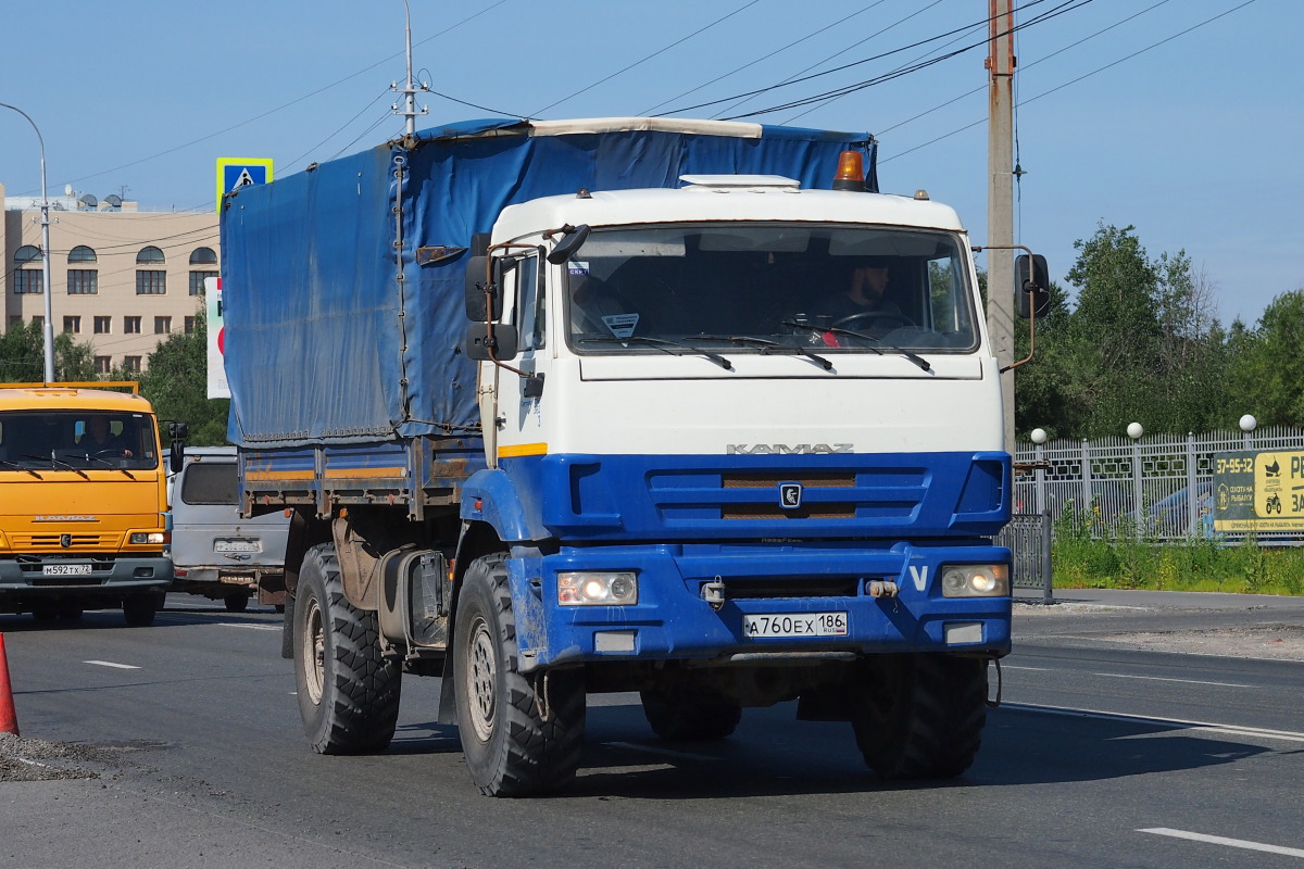 Ханты-Мансийский автоном.округ, № А 760 ЕХ 186 — КамАЗ-43502-45