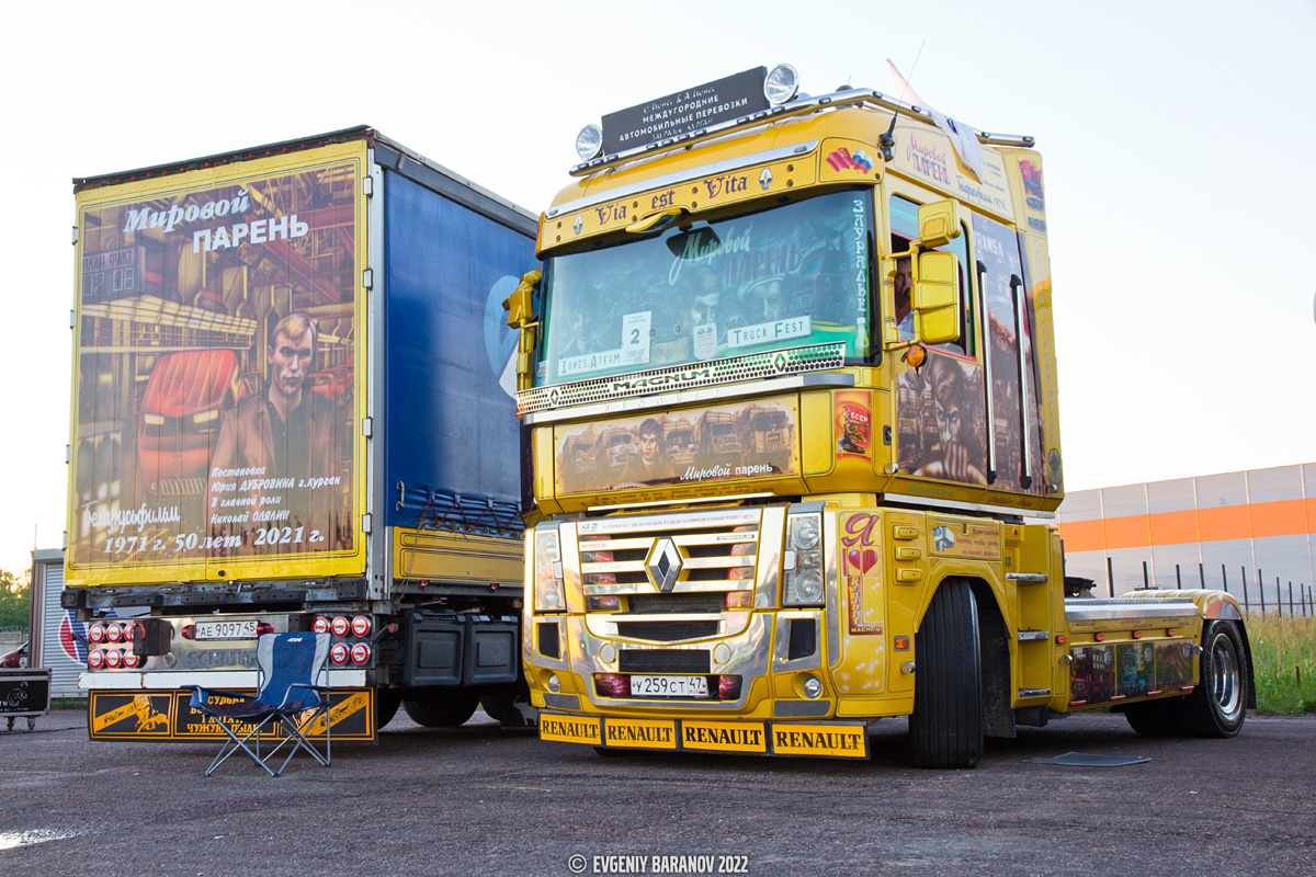 Курганская область, № У 259 СТ 47 — Renault Magnum ('2008); Московская область — Фестиваль Truckfest 2022 — июнь