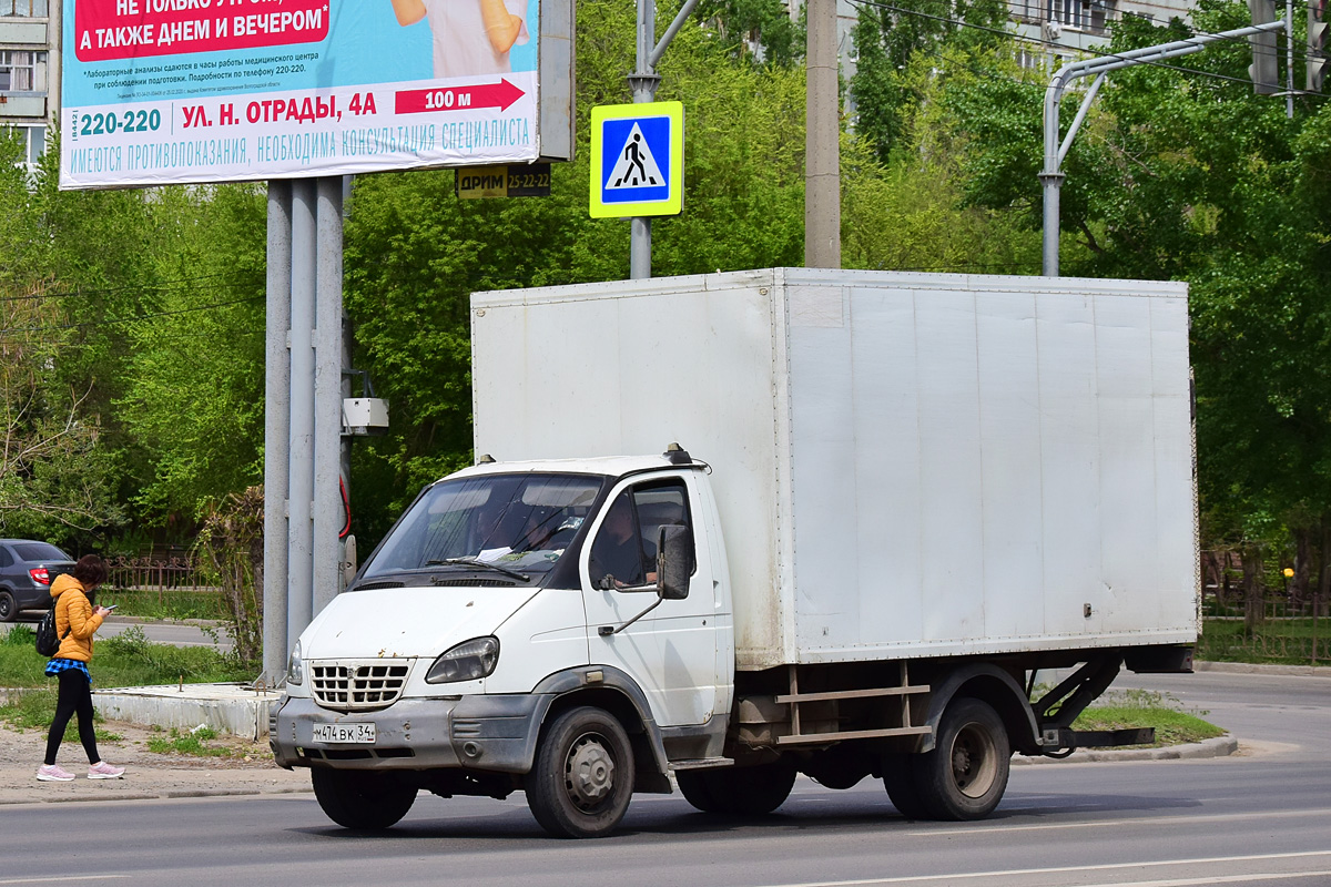 Волгоградская область, № М 474 ВК 34 — ГАЗ-33104 "Валдай"