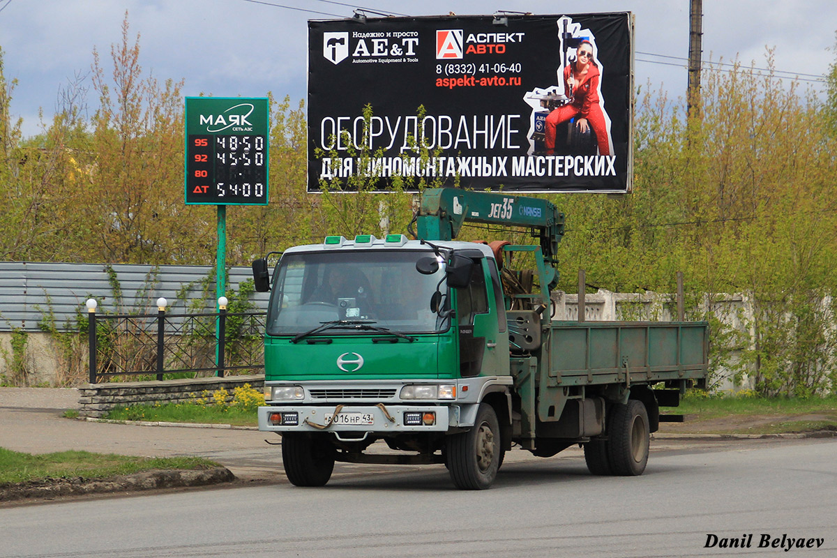 Кировская область, № А 016 НР 43 — Hino Ranger