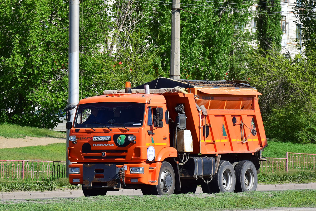 Волгоградская область, № Е 474 ОС 134 — КамАЗ-65115-L4