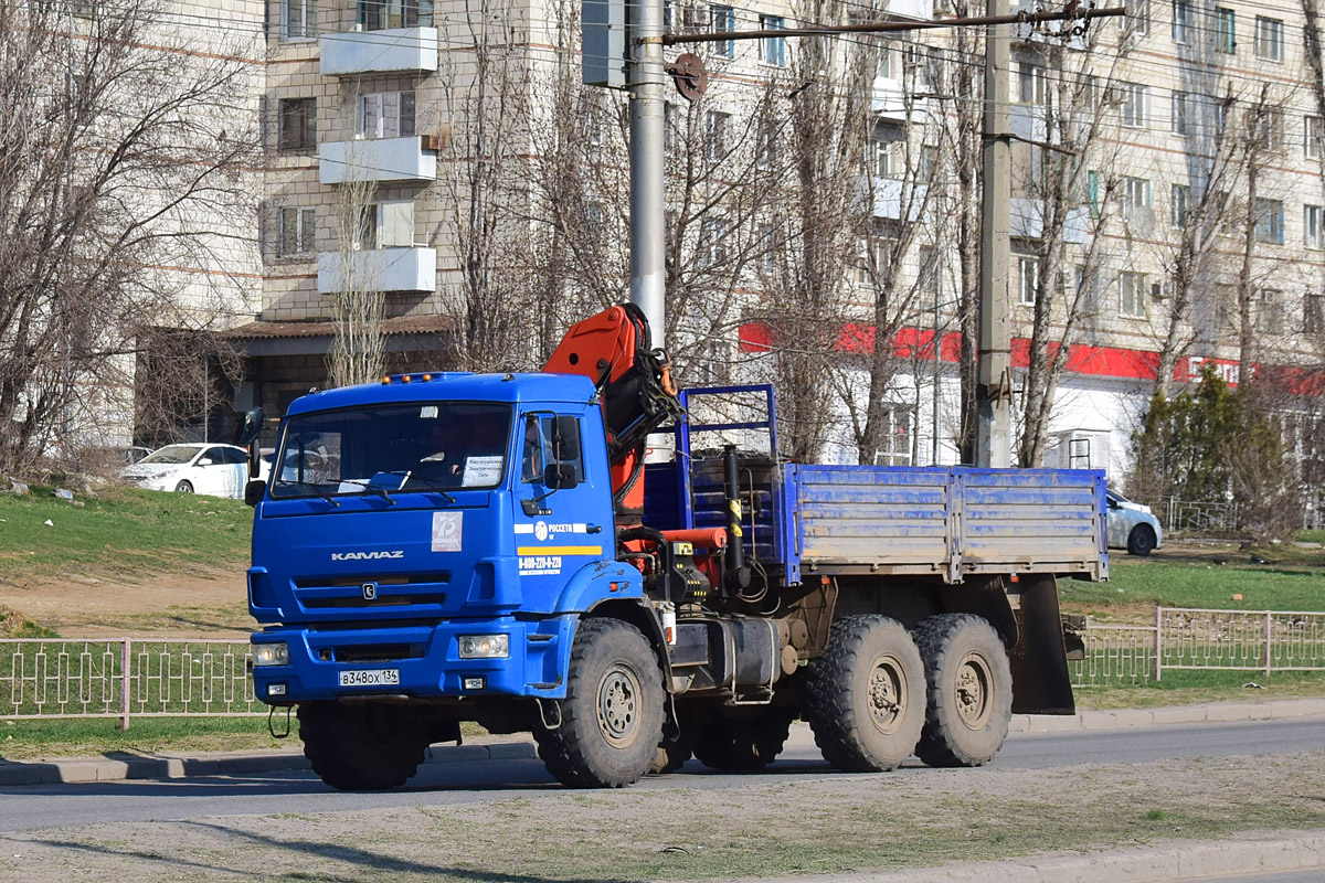 Волгоградская область, № В 348 ОХ 134 — КамАЗ-43118-46