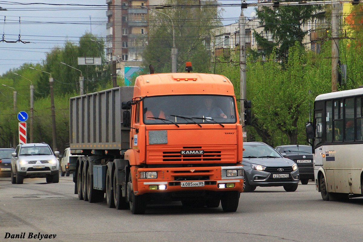 Кировская область, № А 085 НН 89 — КамАЗ-6460 (общая модель)