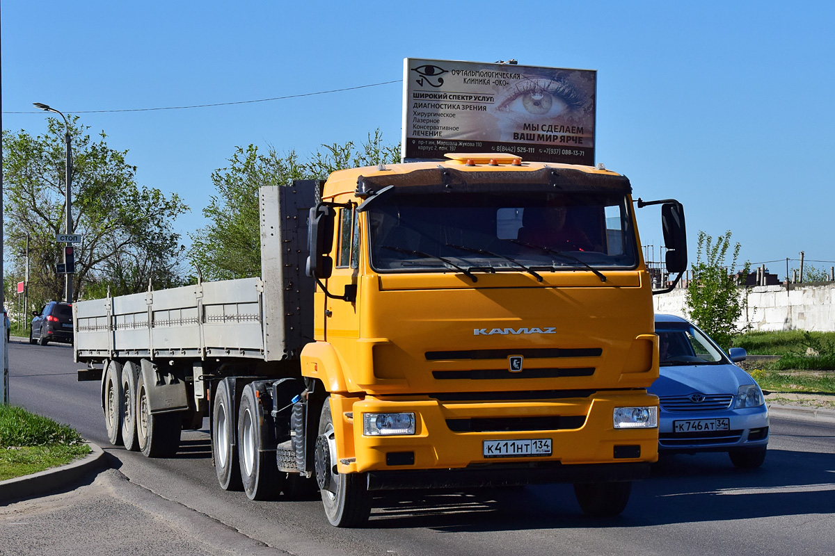 Волгоградская область, № К 411 НТ 134 — КамАЗ-65116-A5