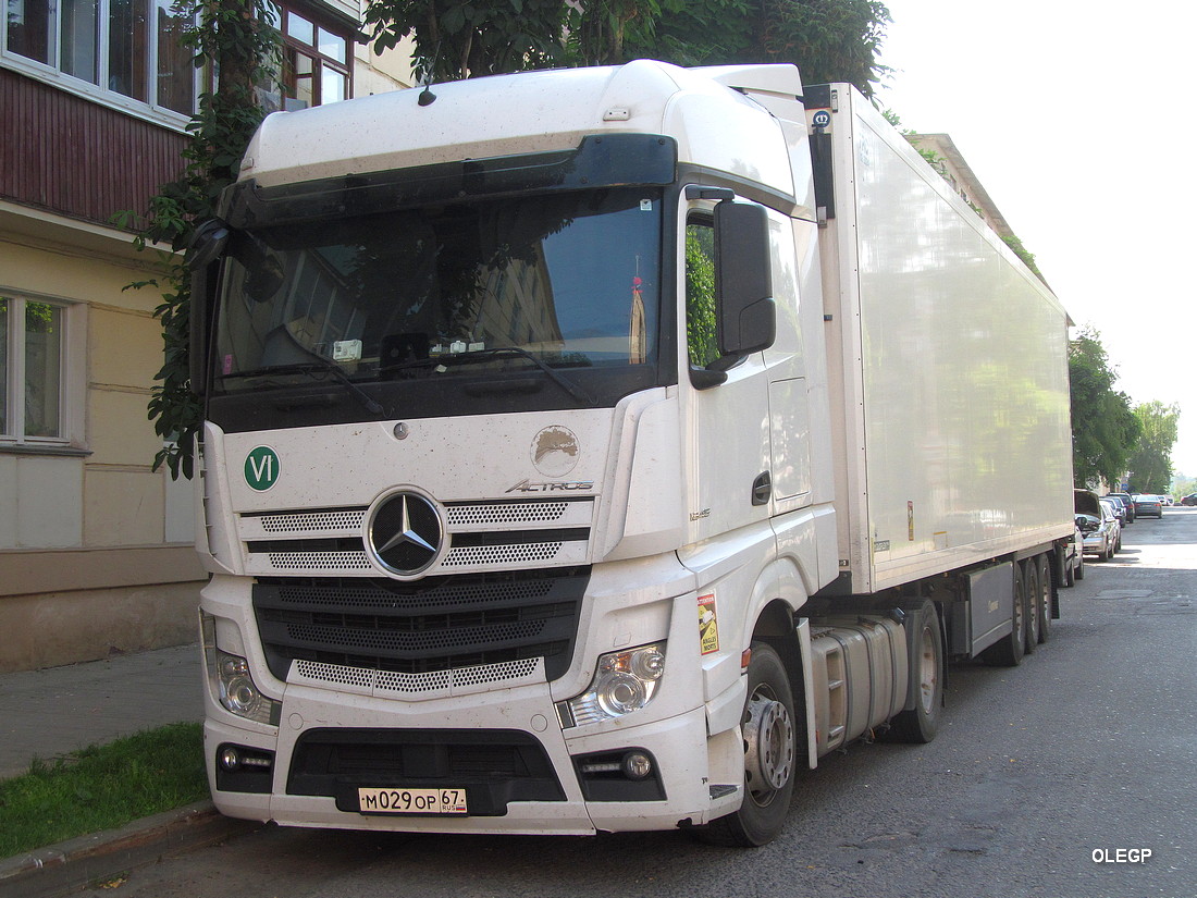 Смоленская область, № М 029 ОР 67 — Mercedes-Benz Actros ('2018) 1845