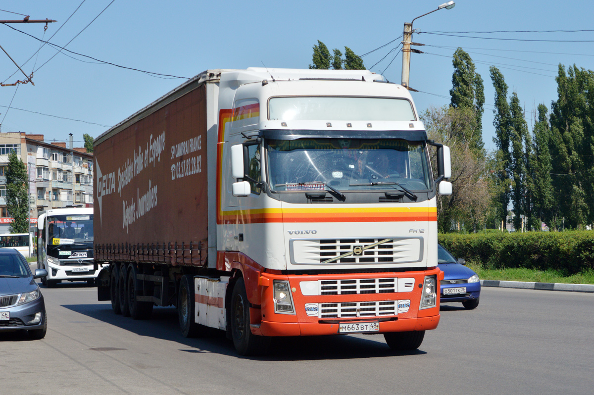 Липецкая область, № М 663 ВТ 48 — Volvo ('2002) FH12.420